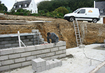 Réalisation des fondations à Saint-Gely-du-Fesc